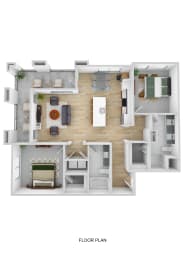 Floor Plan  the 1190 floor plan  studio apartment  460 sq ft