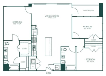 a blueprint of a floor plan of a house
