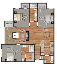 3 bedroom apartments arlington tx
