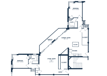 Floor Plan  two bedroom floor plan