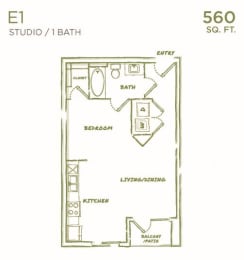  Floor Plan E1