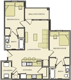 Floor Plan  lawton ok apartments flats at macarthur