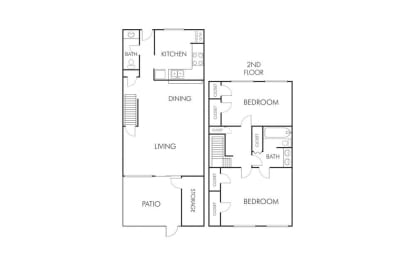 Floor Plan  a floor plan of a house