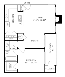 a floor plan of a small house with a bedroom and a living room