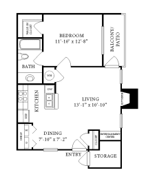 a floor plan of a house with an open floor plan