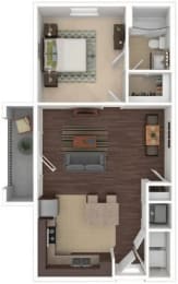 Floor Plan  a floor plan with a bedroom and a living room