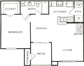 Floor Plan  magnolia creek apartments houston texas 77015
