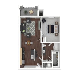 Floor Plan  a floor plan of a two bedroom apartment