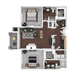 Floor Plan  a floor plan of our studio apartment at riviera palms