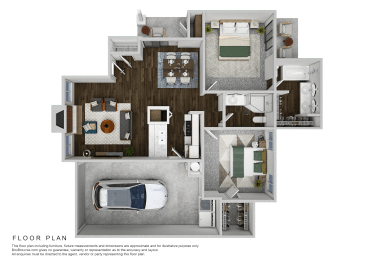 the floor plan of villas at the crossings apartments