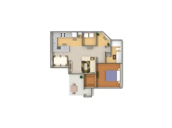 bedroom floor plan | apartments in pittsburgh pa | the alden