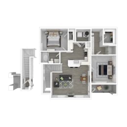 a floor plan of a 2103 sq ft apartment