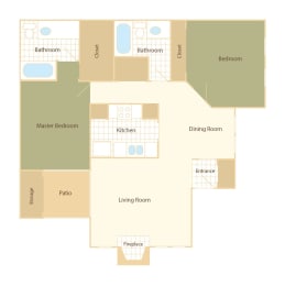 Floor Plan  B2 Renovated