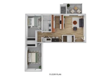 a 1 bedroom floor plan