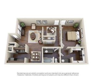 A3 Floor Plan  at Creek on Calloway, Richland Hills, TX