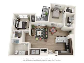 2 Bed | 2 Bath