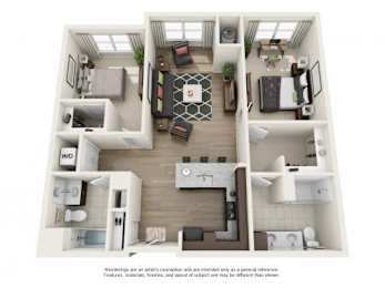 2 Bed | 2 Bath