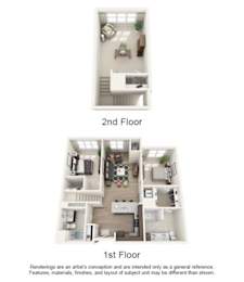 2 Bed | 2 Bath LOFT