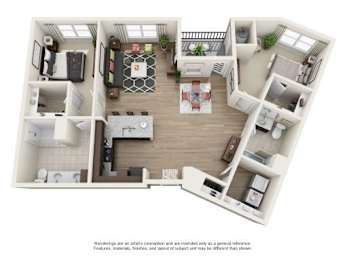 2 Bed | 2 Bath