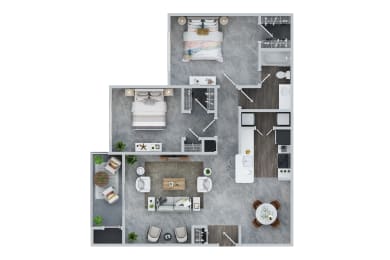 2 BED - 1 BATH A at Town Walk at Hamden Hills, Connecticut