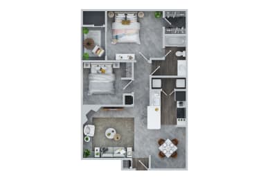 2 BED - 1 BATH B at Town Walk at Hamden Hills, Connecticut, 06518
