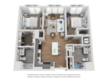 2 bed 2 bath at Seacoast Residences Apartments, Maine, 03904