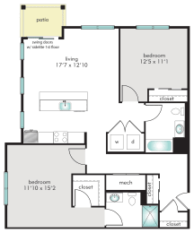 2D Floor Plan at The Tannery, Glastonbury, CT, 06033