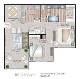 The Gleneagle Floor Plan at Harbor Village at the Commons, Rhode Island, 02879