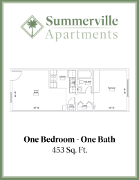 a blueprint of a one bedroom one bath floor plan of a house