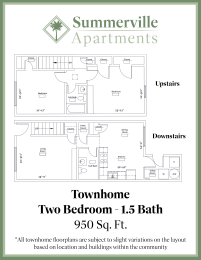 a poster for the apartments brochure showing a floor plan of the building