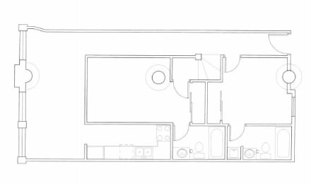 Floor Plan  2 Bedroom/ 1.5 Bath