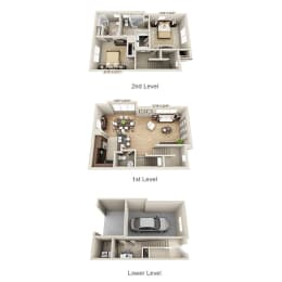 B2BTG Floor Plan at The Estates at Ballantyne, Charlotte, NC, 28277