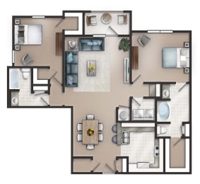 Franklin Floor Plan at Lakeside Villas, Hampton, GA
