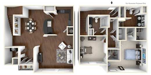  Floor Plan Townhome