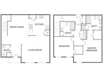  Floor Plan Townhome