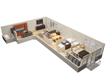 2 bed 2 bath B2  at Mariposa Lofts, Atlanta, GA