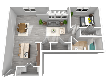 Glenwood - a6 Floor plan at Glenwood Park Lofts, Atlanta