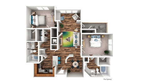 Sydney Floor Plan at The Pointe at Suwanee Station, Suwanee, Georgia