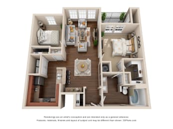 bedroom floor plan an open concept layout with a lot of natural light
