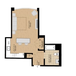 Studio 1 at 1188 Lofts in Bridgeport