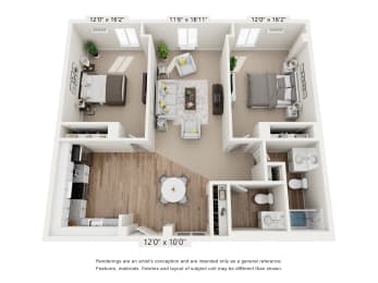 2 bed 1 bath A at Stepny Place, Connecticut