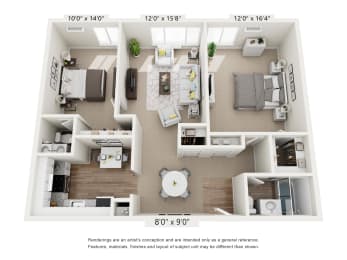 2 bed 1 bath at Stepny Place, Rocky Hill, Connecticut