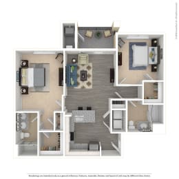 2 bed 2 bath The Maple at The Residences at Crosstree, Freeport