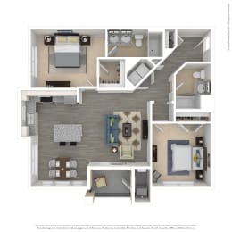 2 bed 2 bath The Oak at The Residences at Crosstree, Freeport, ME, 04096