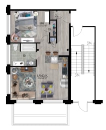 1 bed 1 bath B at Cherry Street Lofts,Bridgeport, CT, 06605