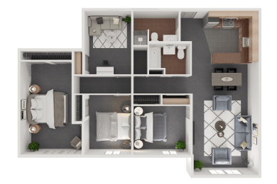 3 Bed 2 Bath Den