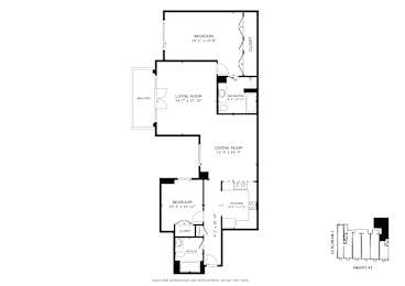 A black and white image of a floor plan for a house.