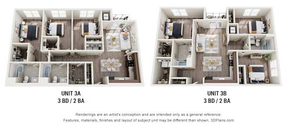 Floor Plan  3 Bedrooms | 2 Baths
