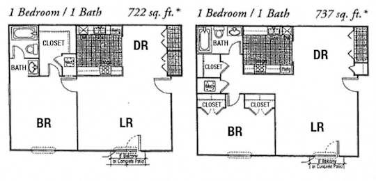 Floor Plan  two floor plans of a house with different bedrooms and baths
