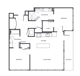 a floor plan of a house